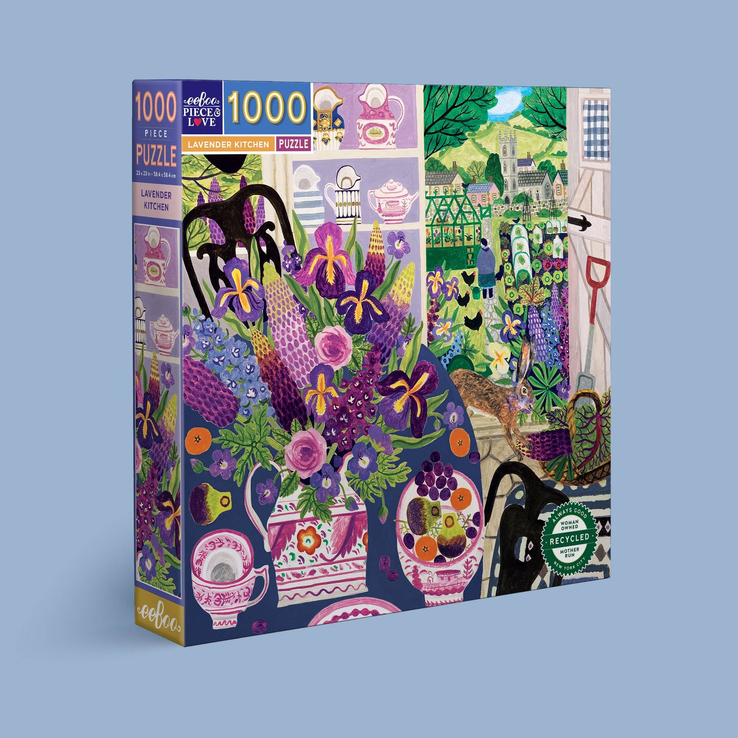 eeBoo Lavender Kitchen 1000 Piece Square Puzzle